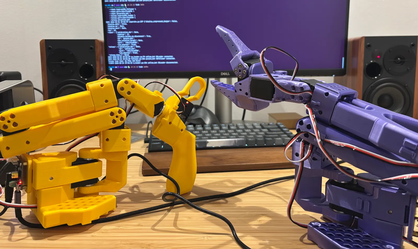 SO-101 robotic arms, built from scratch